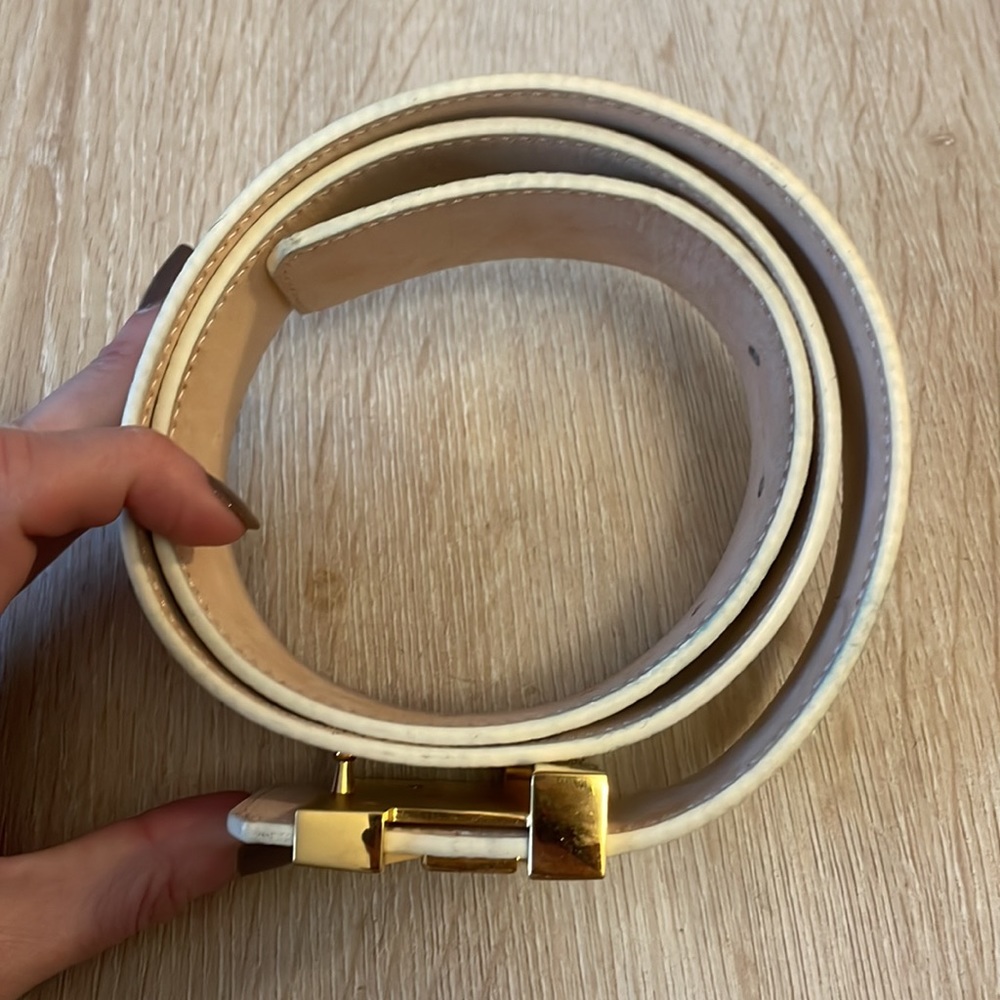 🌟LAST CHANCE🌟 Louis Vuitton Initiales 30MM Damier Azur Coated Canvas Belt - 80 - Picture 7 of 9